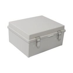 Gabinete de Plástico ABS, Uso en Intemperie (170 x 220 x 110 mm) Cierre por broche.