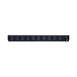 PDU Básico Para Distribución de Energía, Con 10 Tomas NEMA 5-15R Traseras, 1UR, 15 Amp, 120 Vca