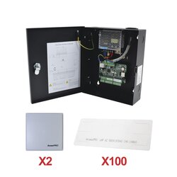 Kit para automatizar 2 ACCESOS VEHICULARES con STICKERS en Parabrisas de vehiculos / Incluye Panel, 2 lectores y 100 stickers / Software IVMS4200 incluido