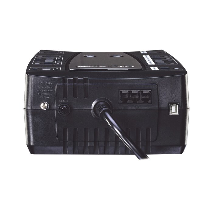 UPS de 750 VA/450 W, Topología Línea Interactiva, Entrada 120 Vca NEMA 5-15P, Tipo Gabinete Compacto, Con 12 Tomas NEMA 5-15R