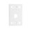 Placa de pared modular MAX, de 1 salida, color blanco, version bulk (Sin Empaque Individual)