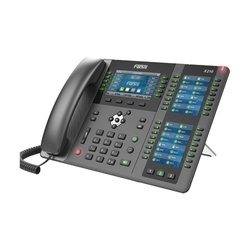 Teléfono empresarial IP hasta 20 lineas SIP, 106 botones DSS, con Bluetooth integrado para diademas, puertos Gigabit, soporta recepción video, PoE