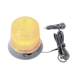 Burbuja Brillante de 6 LEDs, Color Ámbar con Montaje Magnético