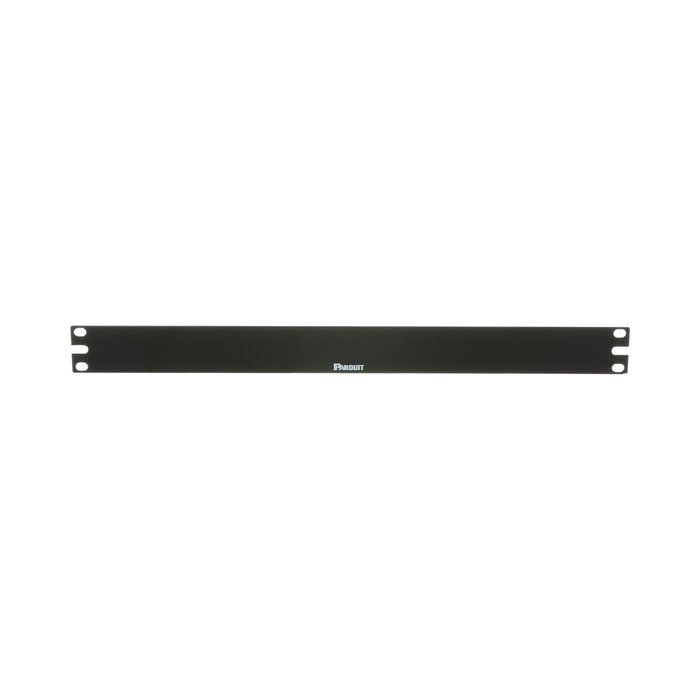 Tapa Ciega Para Rack Estándar de 19in, Plano, de Acero, 1UR, Color Negro