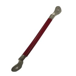 Cable para baterías, 0.2 m, rojo, calibre 2 AWG con terminales de ojo en ambos extremos