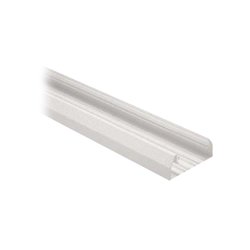 Base para canaleta T-70, de PVC rígido, con orificios perforados para montaje, 103.3 x 44.9 x 2400 mm, Color Blanco Mate