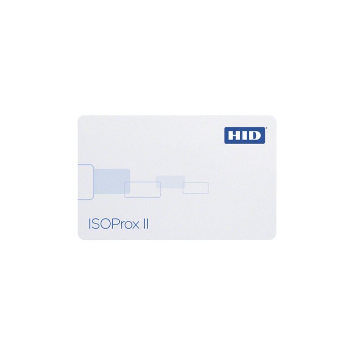 Tarjeta de Proximidad ISOProx II HID (Delgada) Perforada Verticalmente / Garantía de por Vida / 1586/ 1386