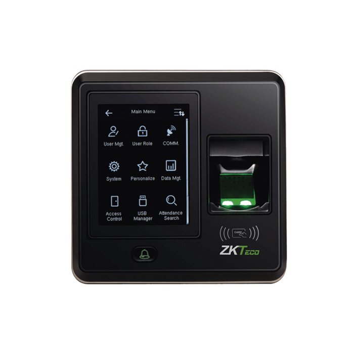 Terminal Biométrica con Pantalla de 2.8" / Hasta 1,500 Huellas / IP