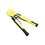 Pinza multifuncional Pelacables, con terminal de pestaña, prensado automático de color amarillo.