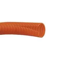 Tubo Corrugado Abierto para Protección de Cables, .50 (12.7 mm) de Diámetro, 30.5 m de Largo, Color Naranja