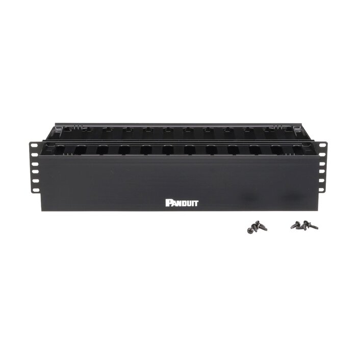 Organizador de Cables Horizontal PatchLink, Doble (Frontal y Posterior), Para Rack de 19in, 2UR