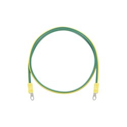 Jumper para Puesta a Tierra con Cable 8 AWG con Conectores de Ojo de 50 cm.