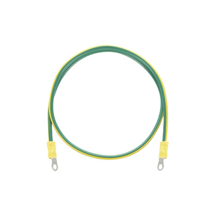 Jumper para Puesta a Tierra con Cable 8 AWG con Conectores de Ojo de 50 cm.