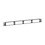Patch Panel de Fibra Óptica, Para 4 Placas Acopladras FAP o FMP, Color Negro, 1UR