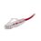 Cable de Parcheo Slim UTP Cat6 - 30 cm Rojo Diámetro Reducido (28 AWG)