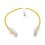 Cable de Parcheo Slim UTP Cat6 - 30 cm Amarillo Diámetro Reducido (28 AWG)