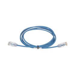 Cable de Parcheo TX6, UTP Cat6, Diámetro Reducido (28AWG), Color Azul, 3ft