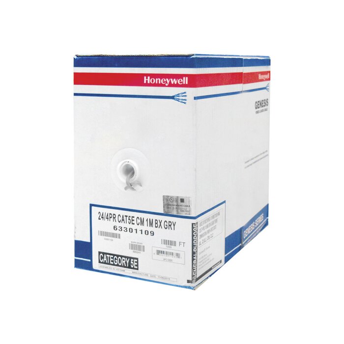 Bobina de cable de 305 metros, UTP Cat5e,de color Gris, UL, CM, probado a 350 Mhz, para aplicaciones de CCTV / redes de datos/ IP megapixel / control RS485