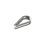 Guardacabos/cuello 1/4" acero con electro galvanizado.