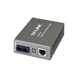 Convertidor Multimedia Multi-modo, 1 puerto RJ45 1000 Mbps, conector de fibra SC, hasta 500 M