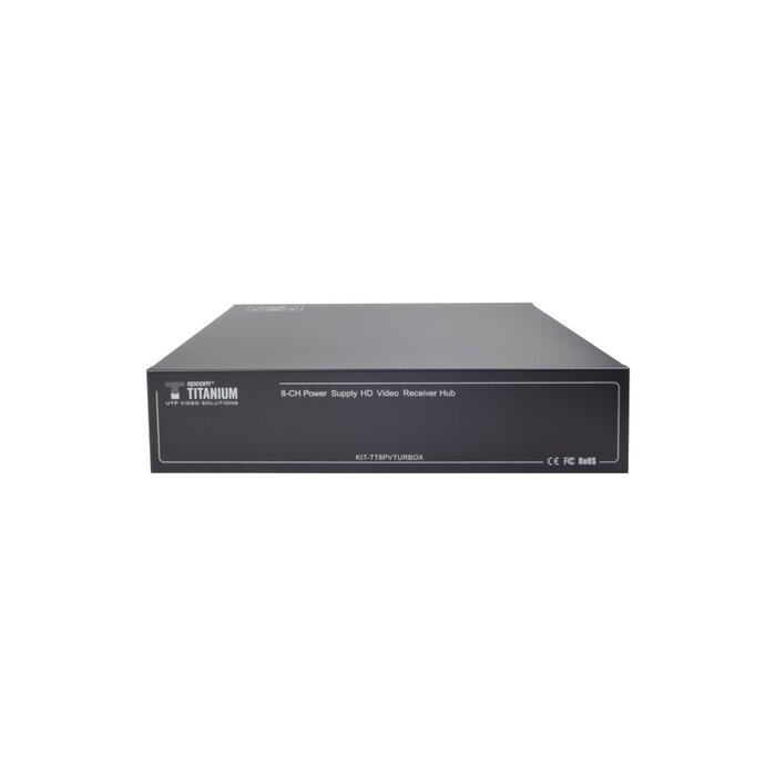200 metros en 4K, 300 metros en 5 MP, VIDEO+PODER / 8 Canales / TODO INCLUIDO PARA RACK / Para transmisión de alimentación ( de 36 Vcd a 12 Vcd) y video (HD-TVI) / 4K / SIN RUIDO / INSTALACIÓN LIMPIA