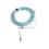 Jumper de Fibra Óptica Multimodo 50/125 XGLO OM3, LC-LC Duplex, OFNR, Color Aqua, 7 Metros