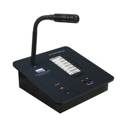 CONSOLA DE AVISOS MULTIZONA IP CON DISPLAY, MICRÓFONO Y GARBADOR DE MENSAJES