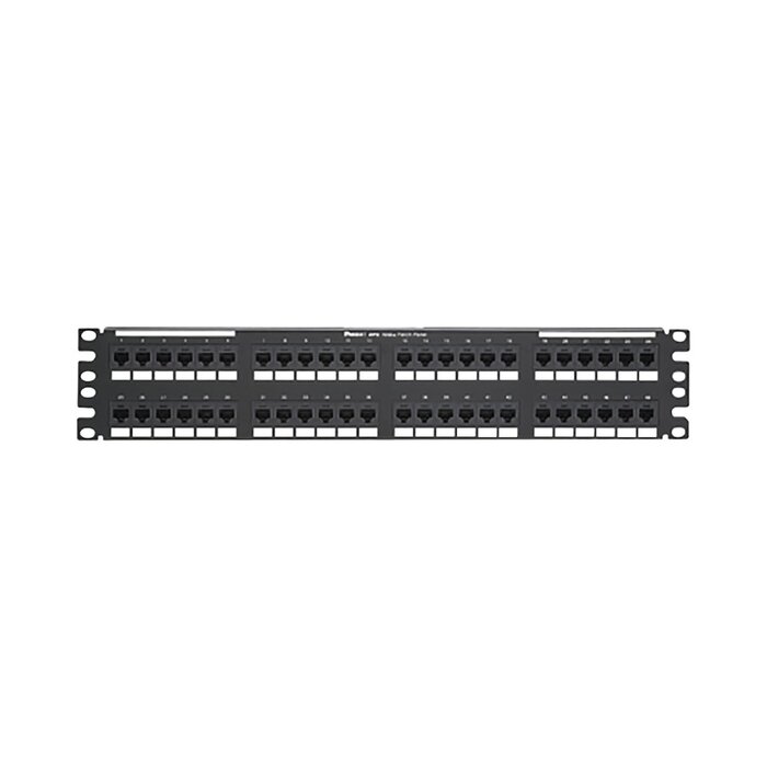 Panel de Parcheo de Impacto (110), Plano, Categoría 6A, de 48 Puertos, 2UR