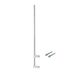 Mástil Liviano de Pared de 1.5 m (Diam. 1-1/4") con Cejas de Fijación Soldadas, ¡No se gira! Incluye Taquetes para instalación.