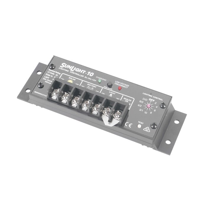 Controlador Solar para Iluminación de Luz Mercurial, Estaciones de Autobús y Señalamientos 20 A, 12 Vcd.
