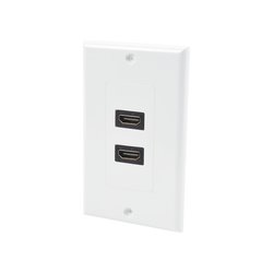 Placa de pared de 2 puertos HDMI hembra a hembra