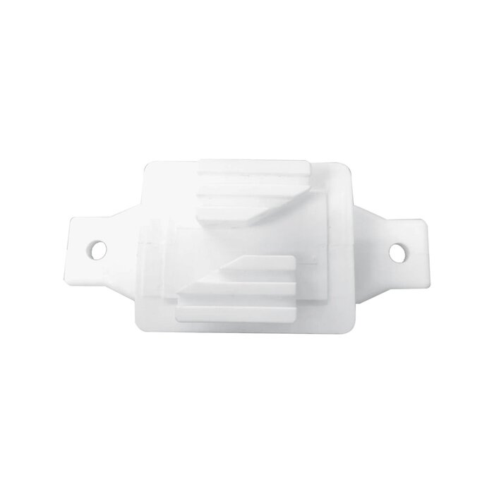 Aislador de Paso Blanco reforzado para cercos eléctricos, resistente al clima extremoso