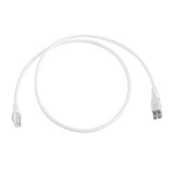 Patch Cord TERA Cat6A 1/10G Ethernet, de 4 pares y conector modular, LS0H, Color Marfil, 1m