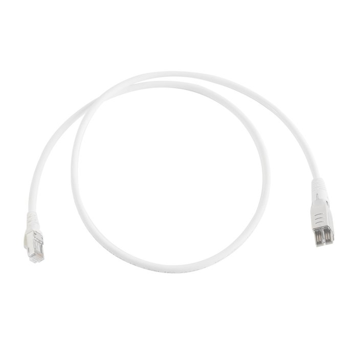 Patch Cord TERA Cat6A 1/10G Ethernet, de 4 pares y conector modular, LS0H, Color Marfil, 1m