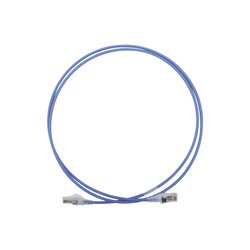 Patch Cord MC6 Modular Cat6 UTP, CM/LS0H, 5ft, Color Azul, Diámetro Reducido (28AWG)