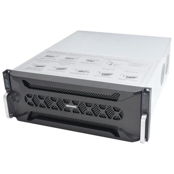 NVR 12 Megapixel (4K) / 128 canales IP / 24 Bahías de Disco Duro / 4 Puertos de Red / Soporta RAID con Hot Swap / NVR de Alto Desempeño