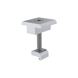 Sujetador Intermedio 35 mm para montaje de paneles solares en riel7