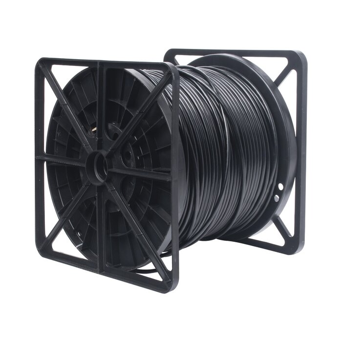 Bobina de cable de 305 Metros Cat6+ CALIBRE 23 Exterior Blindado tipo FTP para CLIMAS EXTREMOS, UL, color Negro,