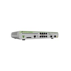 Switch Administrable CentreCOM GS970M, Capa 3 de 8 Puertos 10/100/1000 Mbps + 2 puertos SFP Gigabit
