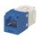 Conector Jack RJ45 Estilo TG, Mini-Com, Categoría 6, de 8 posiciones y 8 cables, Color Azul