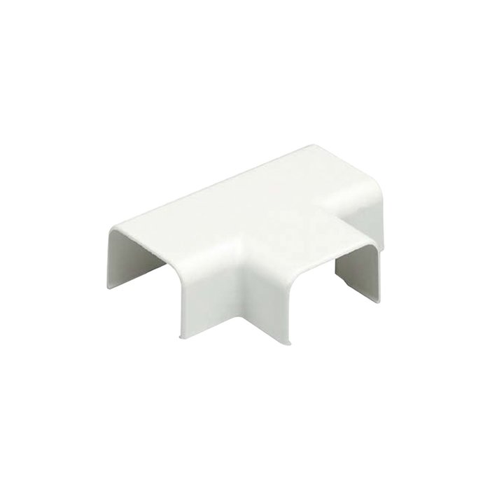 Conexión en "T", para uso con canaleta LD5, material ABS, Color Blanco Mate