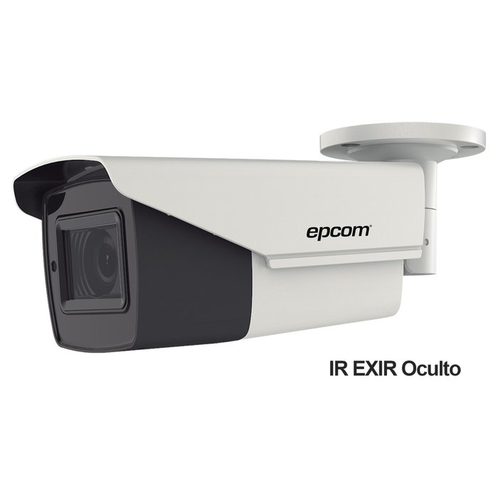 Bullet TURBOHD 4K (8Megapixeles) / Lente Mot. 2.7 a 13.5 mm / Potente IR EXIR de 80 mts / Exterior IP67 / 12 VCD - 24 VCA / dWDR