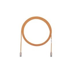 Cable de Parcheo TX6, UTP Cat6, Diámetro Reducido (28AWG), Color Naranja, 3ft