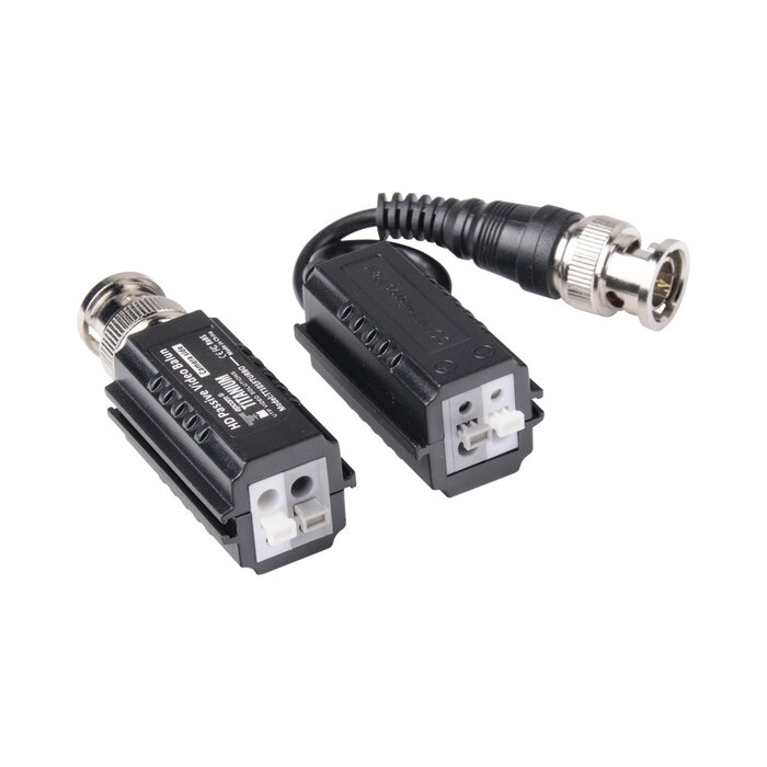 Kit de Transceptores (Baluns) TurboHD Hasta 4K / 5 MP / HD-TVI/HD-CVI/AHD/CVBS / Conector 100% COBRE / Con Cable RF Blindado
