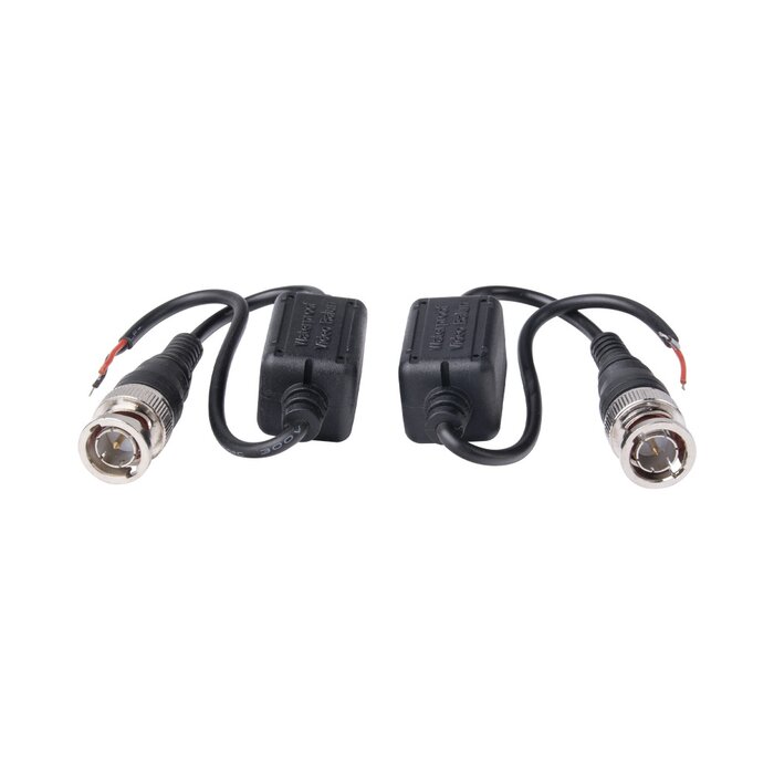 Kit de Transceptores (Balluns) EXTERIOR TurboHD Hasta 5 MPx HD-TVI/HD-CVI/AHD / CONECTORES 100% COBRE / Con Cable RF Blindado para aplicaciones