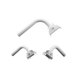 Montaje universal flexible para instalación en poste o pared, compatible con equipos Ubiquiti, Mimosa, Cambium y Altai