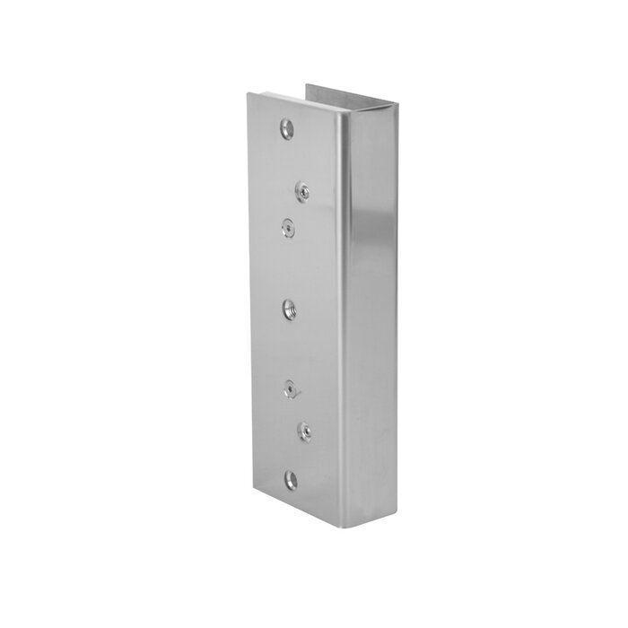 Montaje "U" para Puertas de Vidrio/ 3/4" de Grosor/ Para Chapas Magnéticas de 1200 lbs./ Ajuste por Opresores