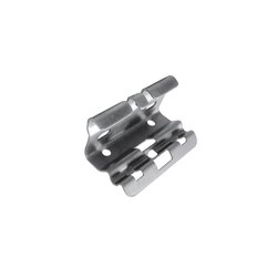Mini clip automático, para unir tramos de charola, con acabado Electro Zinc