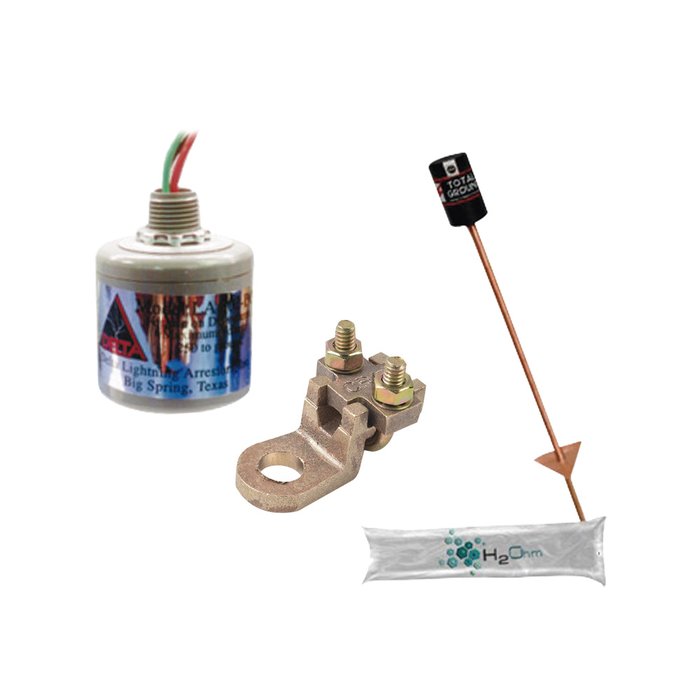 Kit de Tierra Física con Supresor de Descargas Atmosféricas en CD