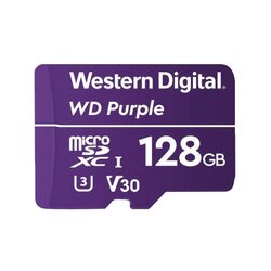 Memoria microSD de 128 GB PURPLE, Especializada Para Videovigilancia, 3 VECES MAYOR DURACIÓN QUE UNA CONVENCIONAL